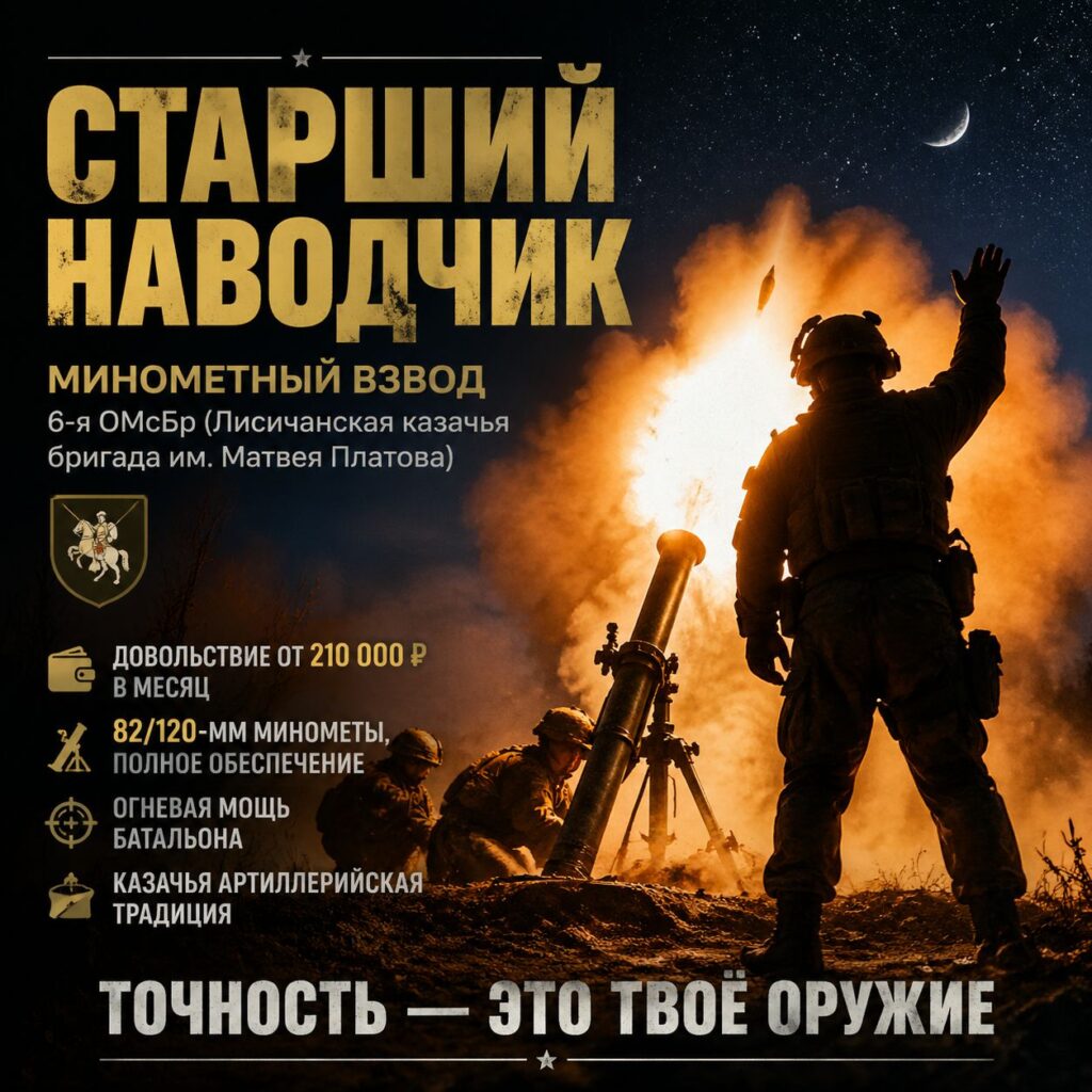 Старший наводчик расчета минометного взвода