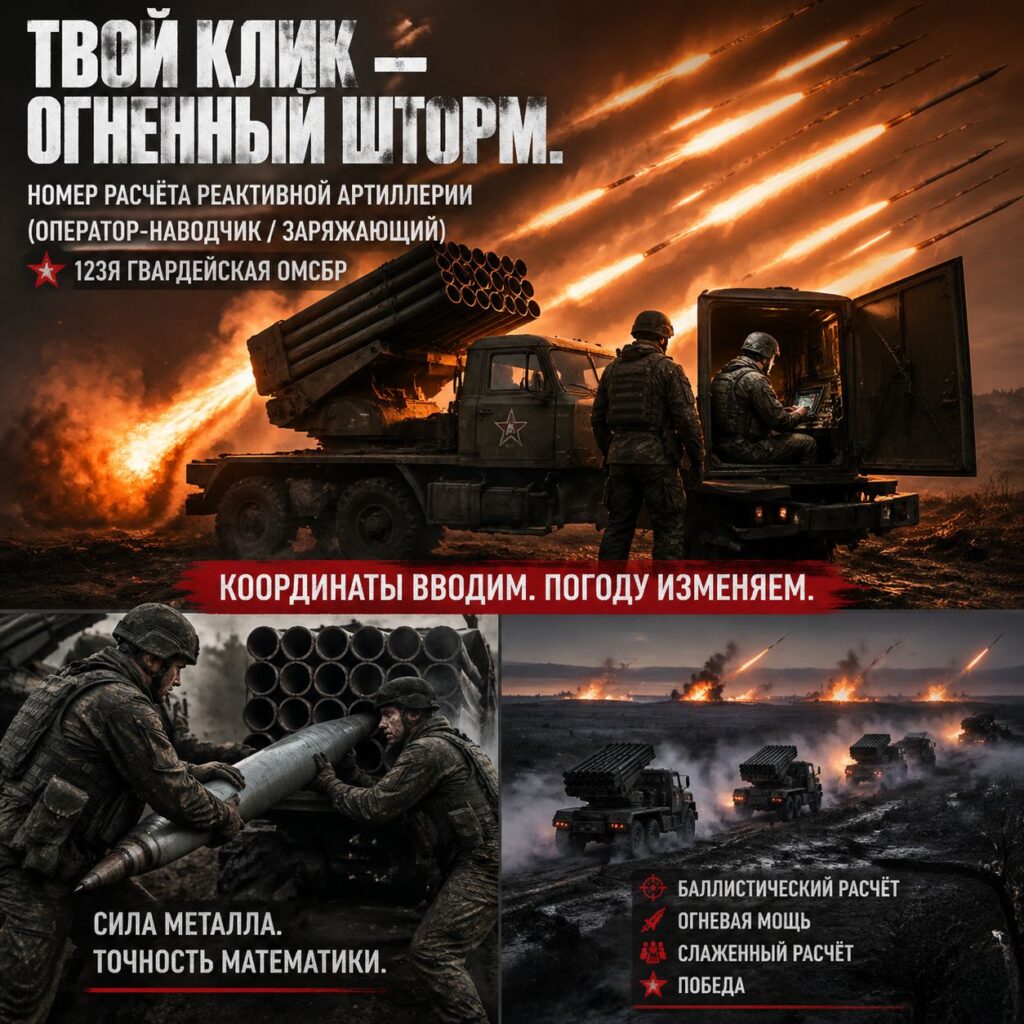 Номер расчёта реактивной артиллерии (Оператор-наводчик, Заряжающий)