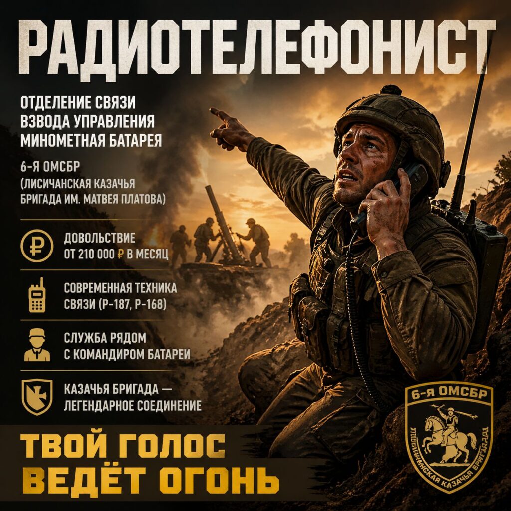 Радиотелефонист отделения связи взвода управления минометной батареи