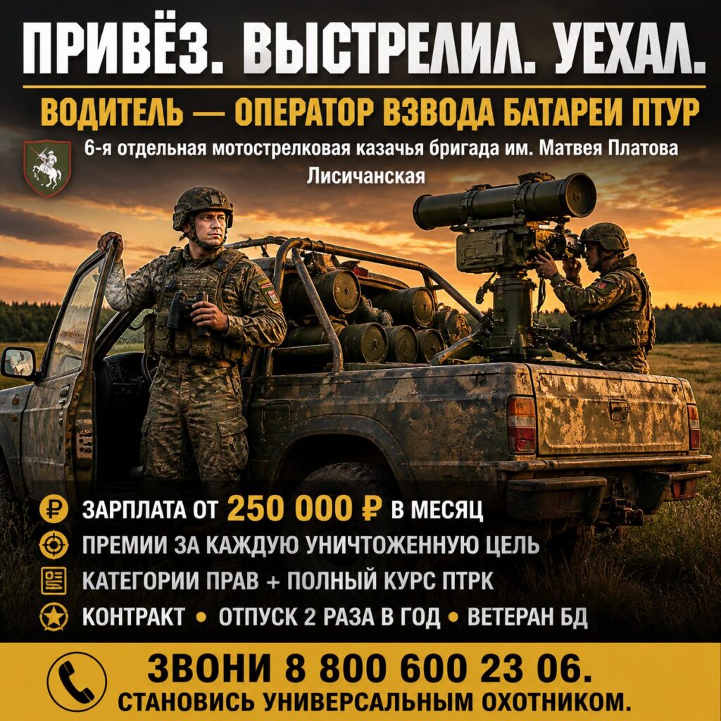 Водитель — оператор взвода батареи ПТУР